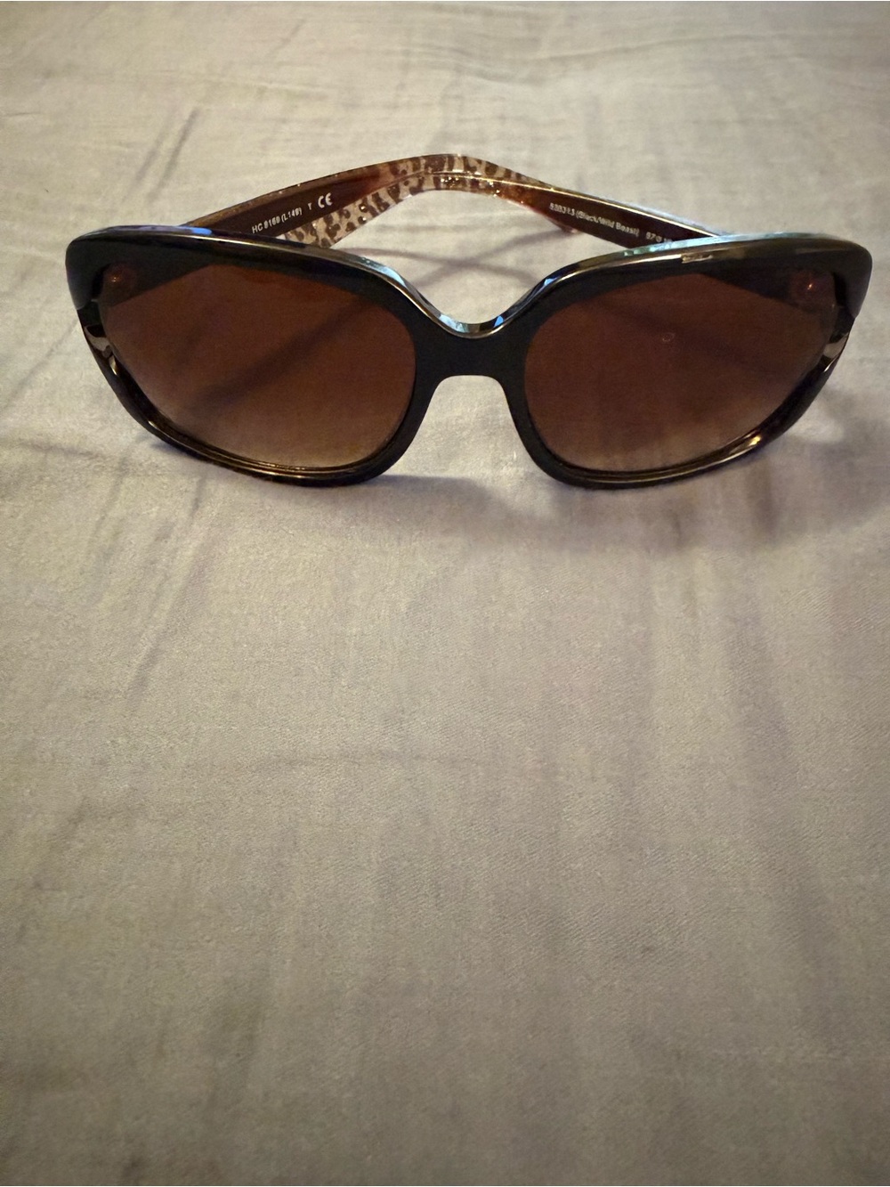 Coach Women's Tortoiseshell Sunglasses with Brown Lenses